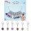 Glass Bead Stitch Markers Snowflake Obsidian 24 pcs 1