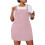 Plus Size Pinafore-kjole med lommer til dame 1