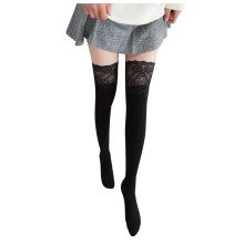 Chaussettes de compression pour femmes, en maille épaisse thermique, montantes jusqu'au genou