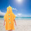 Kids Dinosaur Hooded Beach Towel Microfiber 60cm 1