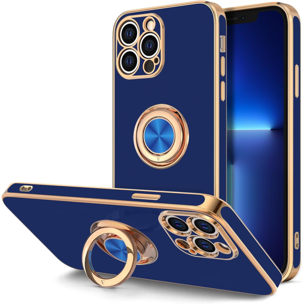 Iphone 13 Pro Case With Rotatable Ring Stand And Magnetic 913466116690