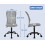 Ergonomic mesh office chair with lumbar support grey 8