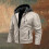 Herren-Leder-Bikerjacke, Khaki, Größe XL 2