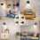 Wall-Mounted Bedside Lamp Wireless USB Rechargeable 2 PCS 7