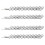 Rhinestone Bobby Pins Clear Crystal Metal 4-Pack Silver 1