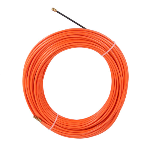 4Mm 30 Meter Orange Guide Device Nylon Electric Cable Push Pullers Duct Snake Rodder Fish Tape Wire 1