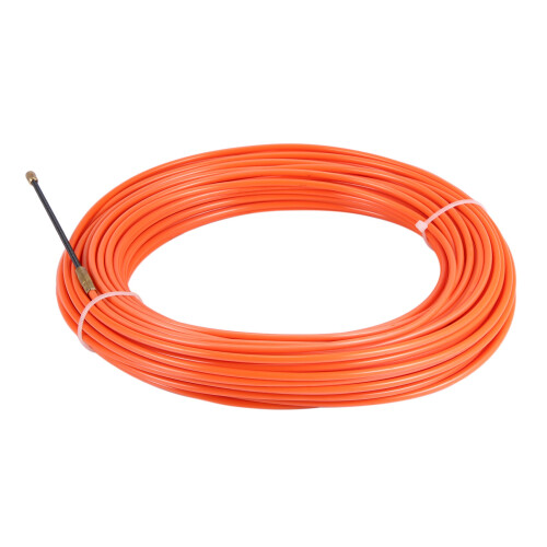 4Mm 30 Meter Orange Guide Device Nylon Electric Cable Push Pullers Duct Snake Rodder Fish Tape Wire 2