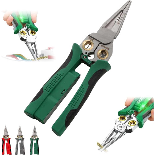 Wire Stripping Pliers with Voltage Test 8-in-1