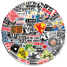Motivational Fitness Stickers Gym Taekwondo Journal Decor