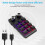 Custom Keyboard Volume Button Knob Programming Macro Gaming Hotswap Keypad Black, 12 Keys 2 Knob 9