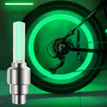 Bike wheel LED lights aluminum flashing spokes 6 pcs