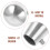 Grab Bar End Cap for Handrail Tubing 2 pcs 3