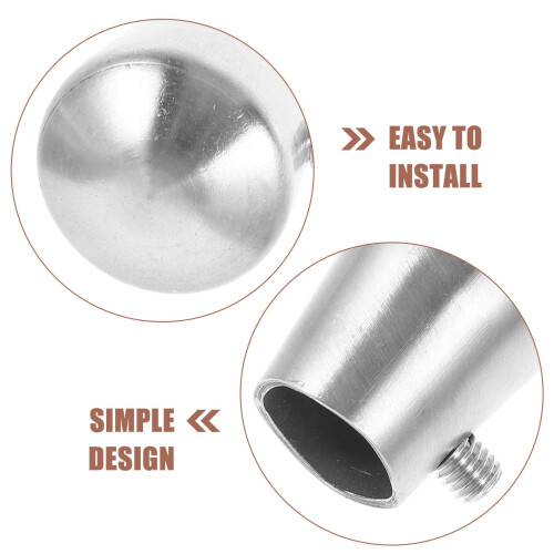 Grab Bar End Cap for Handrail Tubing 2 pcs 2
