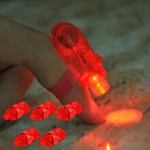 Finger Lights LED Toys 5-Pack 4 Colors Elastic Bands