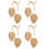 Leaf-Shaped Curtain Tiebacks Set of 4 1