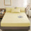 Ensemble de literie noir : drap plat et taies d'oreiller, taille standard 5