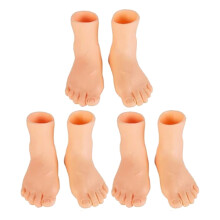 Marionnette Pieds et Doigts Réalistes Pieds Gauche et Droite Petits Pieds 3 pièces