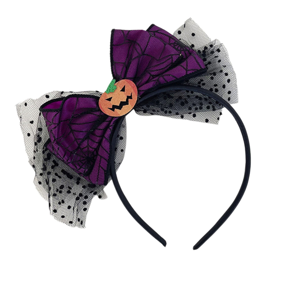 Pumpkin Bow Headband Fall Hair Accessory for Women Teens