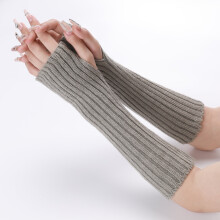 Women's fingerless gloves knit arm warmers 1 pair
