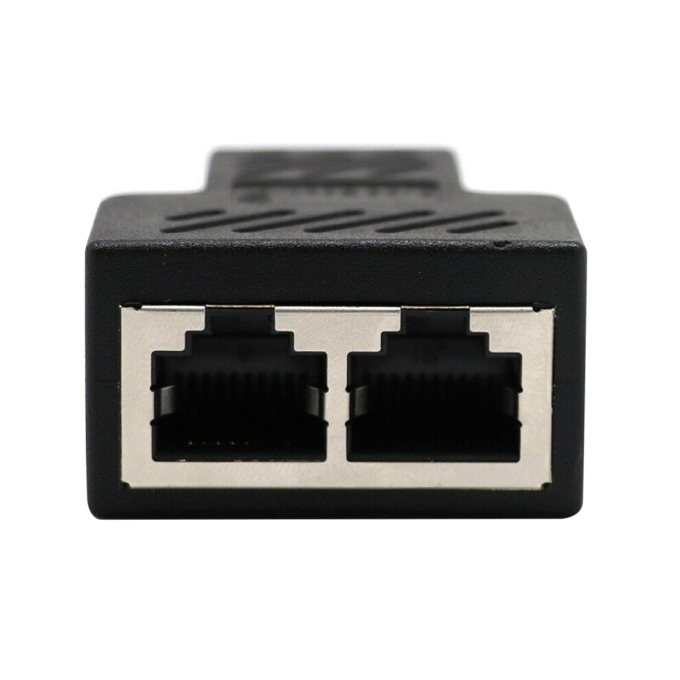Network Splitter Adapter Rj45 Dual Output For Dsl Cable 952399379734