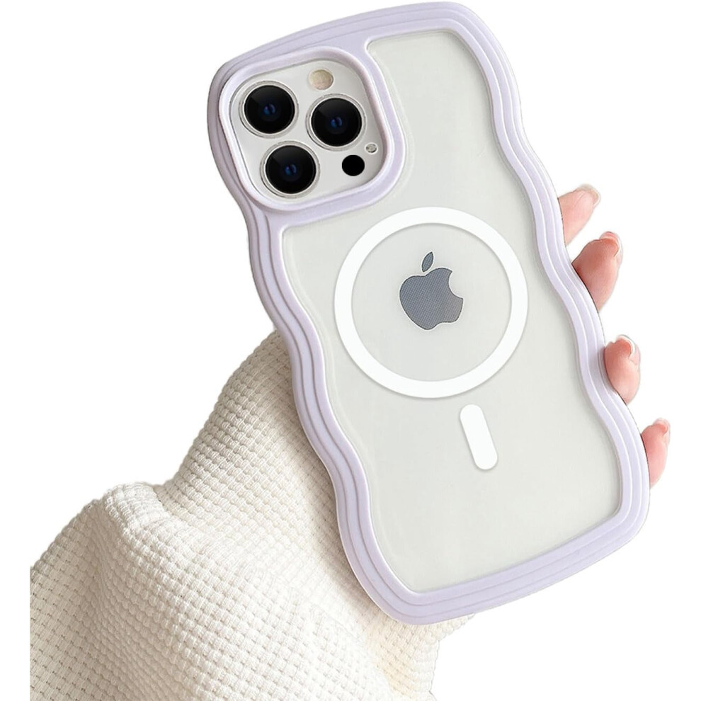 Iphone 13 Pro Max Curly Wave Magnetic Magsafe Tpu Purple 952399359637