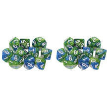 20Pcs 10 Sided D10 Polyhedral Dices Numbers Dials Desktop Table Board Game PXPF,Style 5