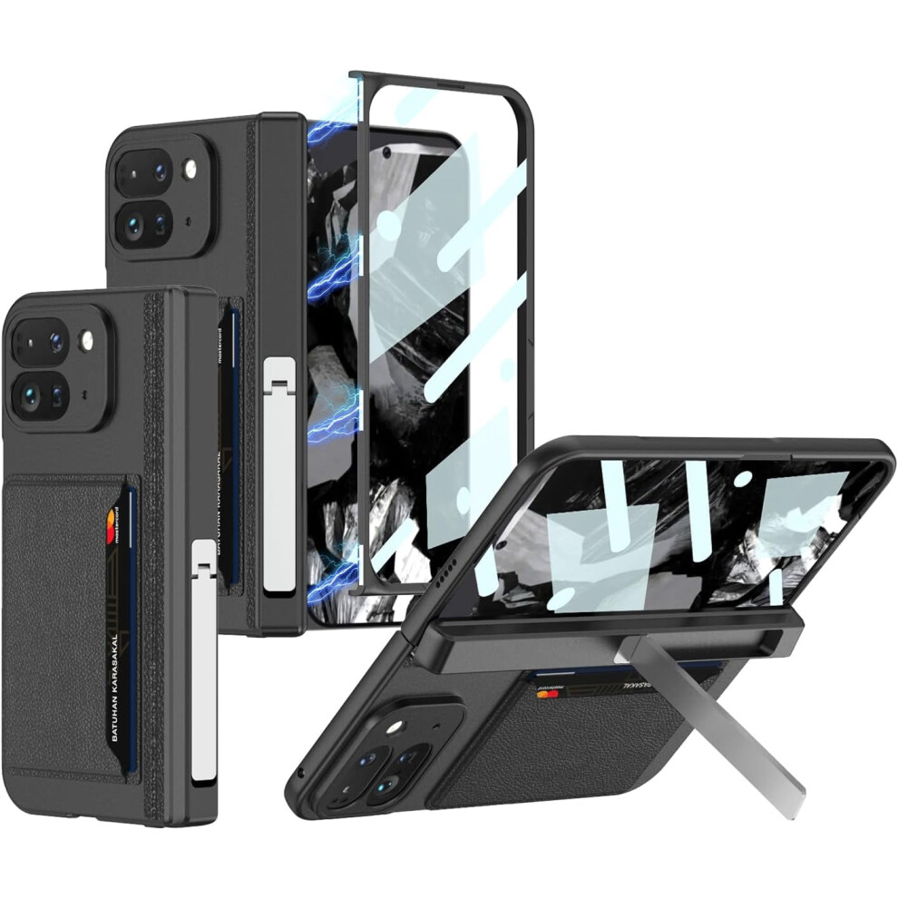 Magnetic Wallet Case For Google Pixel 9 Pro Fold Black 913466112227
