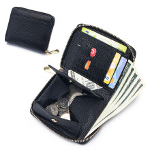 Women's Travel Wallet with RFID Blocking and Zipper Pocket,