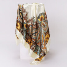Satin Square Head Scarf 35 inches for Women