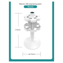 2X Universal Laboratory Pipette Rack and Round Pipette Holder for Placing Lab Micropipette Anti-Slip Grooves