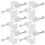 Wall Cable Clips Metal White 500 pcs 0.6 in 1