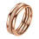 Stackable Wedding Band Set Titanium Frosted 3pcs 1