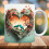 Ceramic Heart Coffee Mug 11 oz White 1