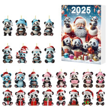Panda Acrylic Christmas Countdown Calendar 2025