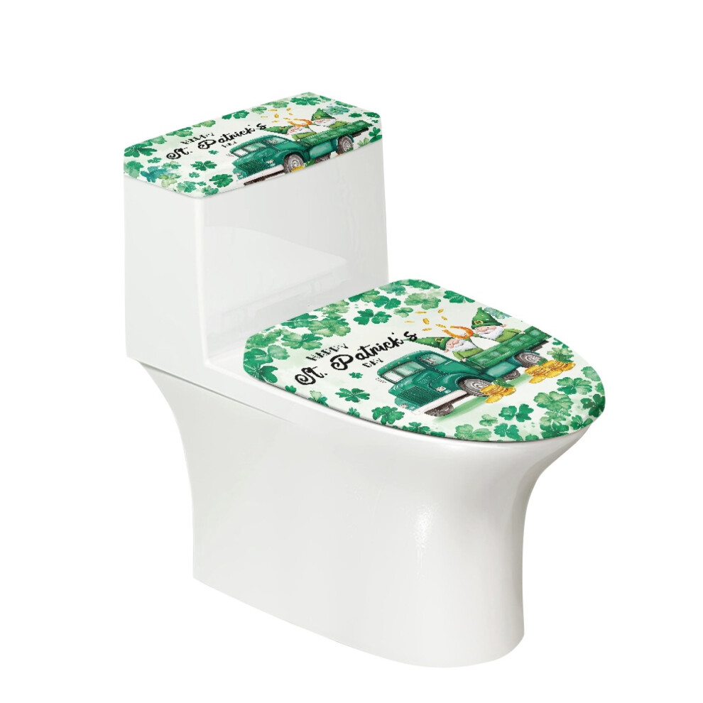 Clover Truck Toilet Lid Dust Cover Elastic Stretchy Fabric 939152742349