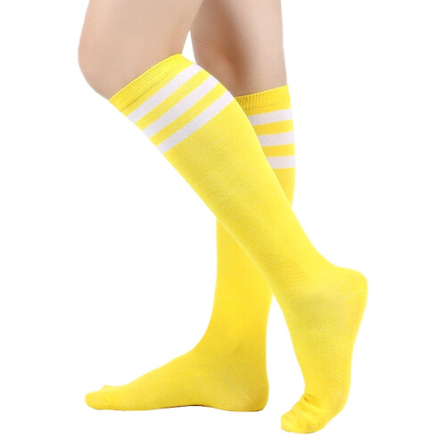 Women's Athletic Knee-High Socks Striped 1 Pair