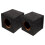 Car Subwoofer Box DIY Accessory 1 Pair Black Wood 7