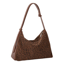 Lässige Schultertasche mit Leopardenmuster für Damen, weich und leicht