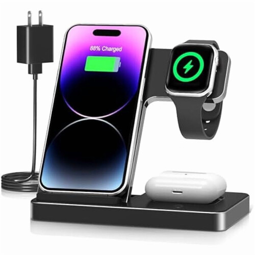 Supporto di ricarica wireless 3 in 1 per iPhone 11–16 Apple
