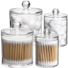 Ensemble de 4 récipients de salle de bain, 10/20 oz.