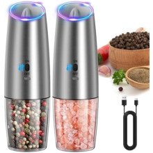 Ensemble moulin à sel et à poivre en acier inoxydable (2 pièces)
