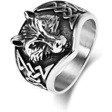 Celtic Knot Ring Stainless Steel Vintage Gothic Comfort Fit