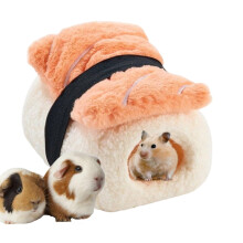 Sushi-shaped hamster warm bed nest cave for dwarf hamsters