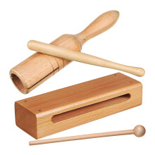 Wooden Rhythm Block Teaching Tool for Kids