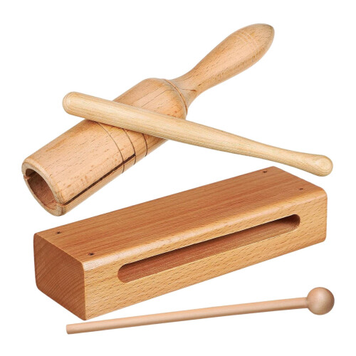 Wooden Rhythm Block Teaching Tool for Kids