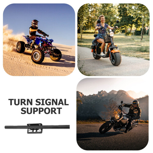Support de lampe de moto en fer noir (1 pièce) 2