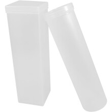 Boîte à céréales ronde hermétique en plastique transparent (2 pièces)