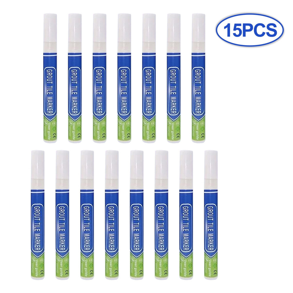 Tile Grout Colorant And Sealer Pen Waterproof 15 Pcs 9122141739012