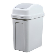 Poubelle anti-chiens avec couvercle 14L 21L 28L blanche
