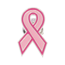 Breast Health Ribbon Brooch Feminine Care Pin 1pc